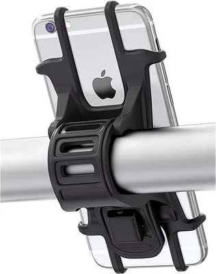 Produktbild von AM-IP | Universal Handyhalter Fahrrad - 4 bis 6,5 Zoll - Fahrradhalter- schwarz