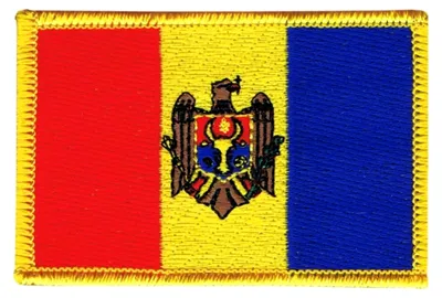 Produktbild von Flaggenaufnäher Moldawien mit em Aufkleber