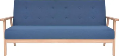 Obrázek produktu pro vidaXL Třímístná pohovka Fabric Blue