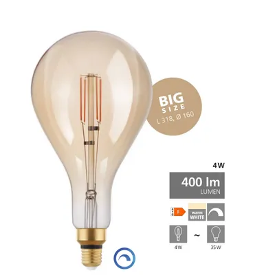 Produktbild von EGLO 12592, 4 W, 35 W, E27, 400 lm, 15000 h, Warmweiß