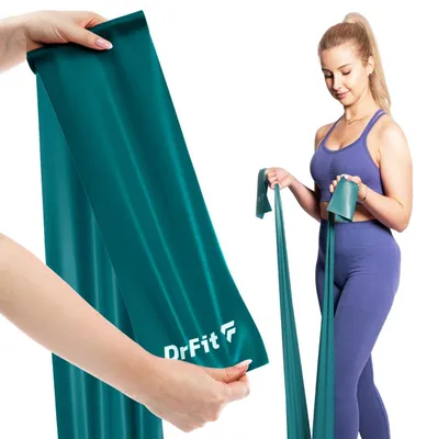 Obrázek produktu pro DrFit Posilovací latexová páska 5,4 kg tmavě zelená