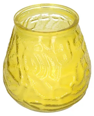 Produktbild von H&S Collection Windlicht - gelb - Glas - Zitrusduft - 48 Brennstunden - Duftkerze