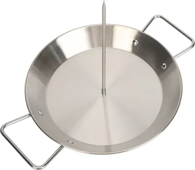 Zdjęcie produktu dla Pionowa patelnia grillowa ze stali nierdzewnej z wyjmowanym pionowym rożnem brazylijskim i matą ze szczotką