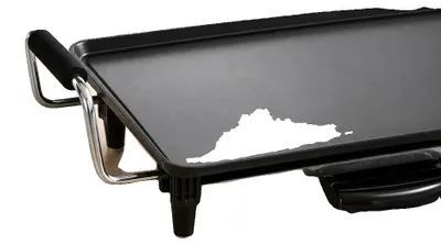 Produktbild von Elektrische Grillplatte, einstellbare Temperatur, antihaftbeschichtete Oberfläche, Schwarz 52X13X23Cm