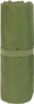 Produktbild von crivit Mikrofaser Handtuch, Sporthandtuch, mit Reißverschlusstasche, 80 x 130 cm, Khaki