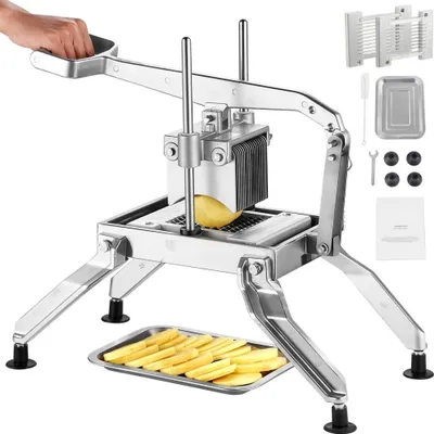 Obrázok produktu pre Krájač zeleniny Deluxe - nerezová oceľ a hliníková zliatina - ručný - krájač na paradajky 1/4 a 1/2 palca - ideálny na paradajky, cibuľu, zemiaky.