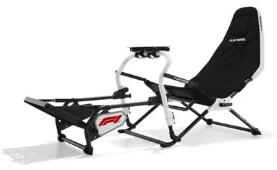 Produktbild von SimRacing-Klappcockpit PLAYSEAT Challenge DD F1 Edition Weiß und Schwarz