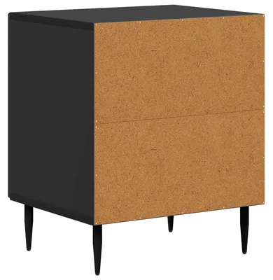 Image de Cabinet de chevet Noir 43 x 34,5 x 50 cm Bois d'ingénierie