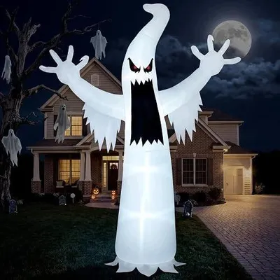 Zdjęcie produktu dla Nadmuchiwany duch halloween 12 metrów LED dekoracja ogrodu na imprezę