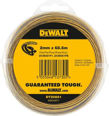 Produktbild von DEWALT DT20651-QZ Trimmer-Faden 68,6 m / 2,0 mm