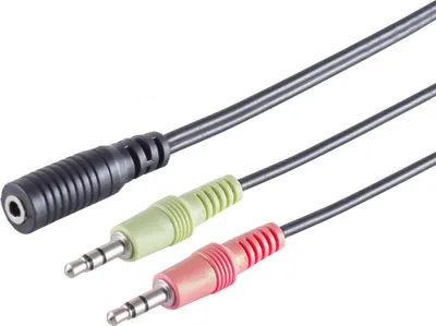 Produktbild von Headset Y-Adapter, TRRS Buchse, 3,5mm, CTIA