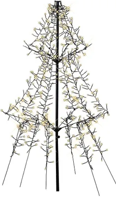 Produktbild von LED Lichterbaum Außen LED Weihnachtsbaum Warmweiß Schnellmontage Timer Dimmbar : 135 cm - 600 LED Größe: 135 cm - 600 LED