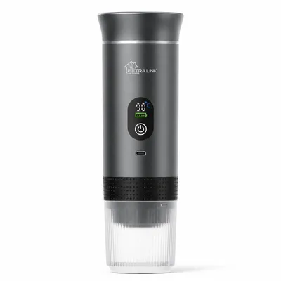 Image de Extralink Espresso2Go gris Machine à espresso portable 3-en-1, 20 bar, 7500 mAh