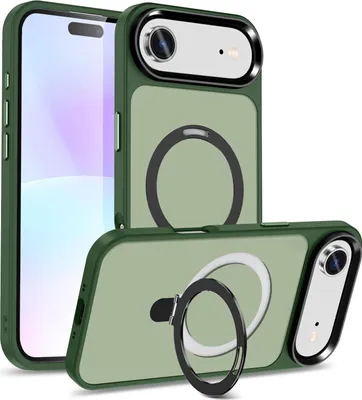 Image de Étui hybride de luxe pour iPhone Air Étui avec anneau magnétique pour MagSafe Étui de protection