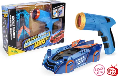 Produktbild von ROCK BUGGY Anti-Schwerkraft-RC-Auto mit Laser 15 cm blau – Tschechische Verpackung