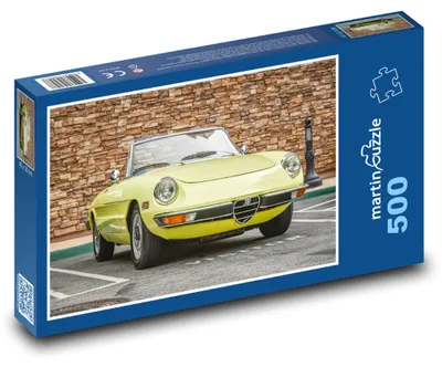Obrázok produktu pre Puzzle 500 Žlté historické auto - martinpuzzle