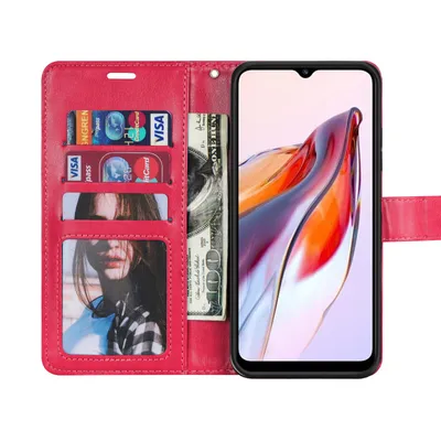 Produktbild von Hülle für Xiaomi Redmi 12C Handyhülle Handy Tasche Klapphülle Wallet Case Etui Rot