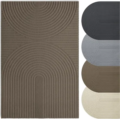 Image de Deurmat - 50 x 80 cm - Antidérapant - Lavable en machine - Marron