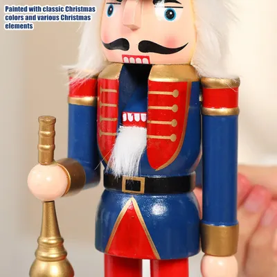 Obrázek produktu pro Dřevěné figurky vojáčků, 30 cm, 2 kusy, tradiční vánoční dekorace