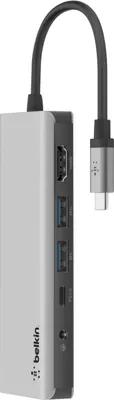 Obrázok produktu pre Hub Belkin AVC009btSGY USB 3.2 Gen 1 (3.1 Gen 1) Type-C strieborný