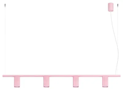 Productafbeelding van Kroonluchter RAYO 4 roze 4xGU10 10W aluminium 208x6x122cm Sollux Lighting