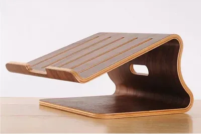 Produktbild von SAMDI Echtholz Universal Notebookständer Laptop Netbook Ständer Halter Holz Ergonomisch in braun