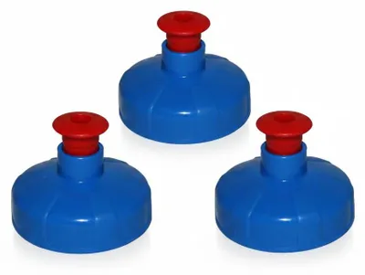Produktbild von 3x Push-Pull Deckel, Trinkdeckel passend für Kavodrink Tritan und Polycarbonatflaschen