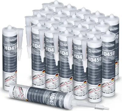 Produktbild von Hausa Kautschuk Dachdichtstoff HD450 Schwarz 24x 300ml