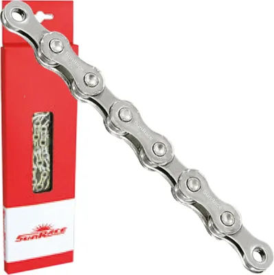 Produktbild von SunRace Kette CN12A 12-fach, 126 Glieder Kettenschloss, 1/2x11/128, silber
