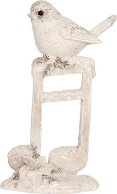 Obrázok produktu pre Clayre & Eef dekorácia Vták 8x4x13 cm béžová Polyresin