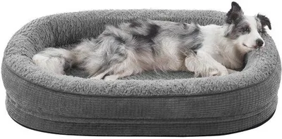 Produktbild von Orthopädisches Hundebett mittelgroß, vierseitig, Wasserfest, Antirutsch, aus Traumschaum
