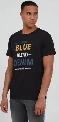 Produktbild von BLEND BHArtur Herren T-Shirt Kurzarm Shirt mit Print aus 100% Baumwolle