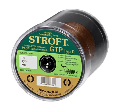 Produktbild von STROFT GTP Typ R Geflochtene Angelschnur 600m dunkelbraun R5-0,250mm-11kg