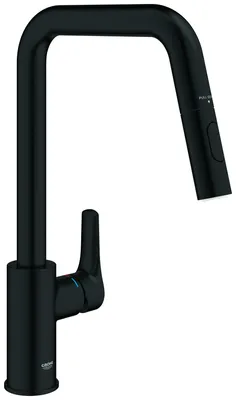 Immagine prodotto di GROHE Eurosmart Mitigeur monocommandé pour évier, saillie 221mm, orientable, douchette Dual extractible, 306192430, 306192430