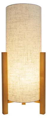 Produktbild von Tischlampe Wohnzimmer Tischleuchte Schlafzimmer Stoff Retro Natur Beige 3193927
