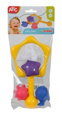 Immagine prodotto di Simba ABC Badetiere mit Netz, Badespielzeug, Kescher, Fangspiel, Baden, Kinder, Baby, Spielzeug, 104015478
