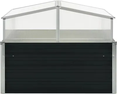 Produktbild von vidaXL Gewächshaus Anthrazit 100x100x77 cm Verzinkter Stahl