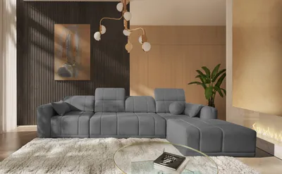 Produktbild von Ecksofa mit Ottomane Couch L-Form RAVELLO XII Farbe wählbar