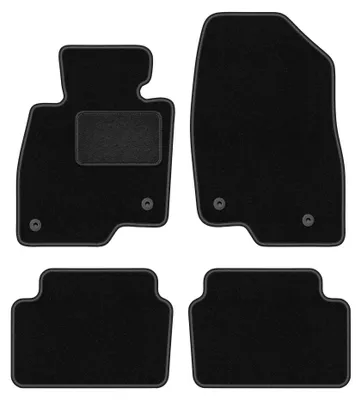Productafbeelding van Velours automatten voor Mazda 6 GJ III vanaf 2012 (stationwagen) – 4-delig, zwart, op maat – Wielganizator LUX