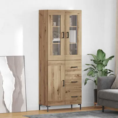 Produktbild von vidaXL Highboard 2 Stk. Artisan-Eiche 69,5 x 34 x 180 cm Holzwerkstoff