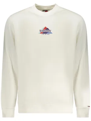 Produktbild von Elegantes Herren Sweatshirt - Weiß, Rundhals, Nachhaltig, 95% Baumwolle