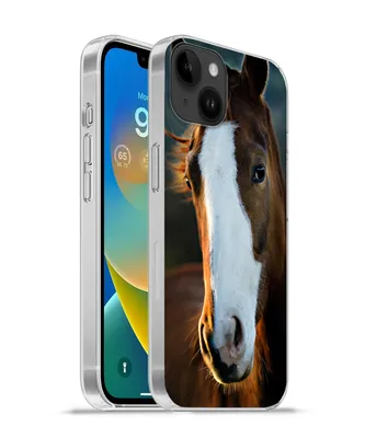 Produktbild von MuchoWow® Handyhülle Schutzhülle Hülle für Apple iPhone 14 Plus - Soft case Pferd - Kopf - Licht Silikon Softcase Handy Hülle - Abbildung