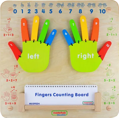 Image de MASTERKIDZ Tableau d'apprentissage du comptage, tableau sensoriel mural, méthode Montessori