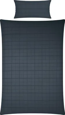 Produktbild von Erwin Müller Bettwäsche Passau" anthrazit 1x 135x200 cm + 1x 40x80 cm"