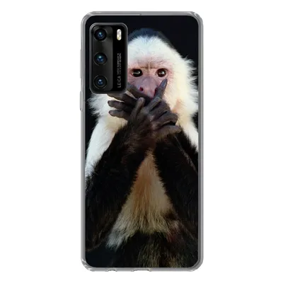 Produktbild von MuchoWow® Handyhülle Schutzhülle Hülle für Huawei P40 Affe - Wilde Tiere - Porträt Silikon Softcase Handy Hülle - Handytasche