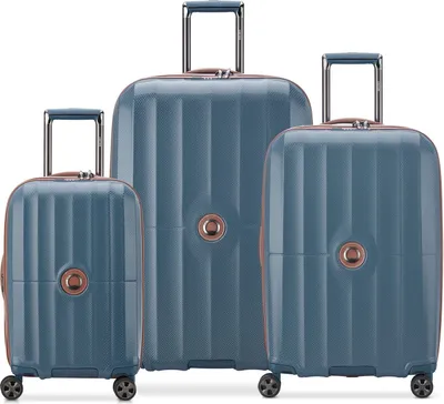 Image de DELSEY PARIS trolley Carrousel Expandable 4 Double Rolls Trolley L / M / S L Ultramarine Blue bleu 76cm