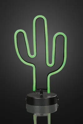 Produktbild von LED Kaktus grün Lampe Leuchte Deko 131 LED´s Indoor Nachtlicht Sihoulette Licht
