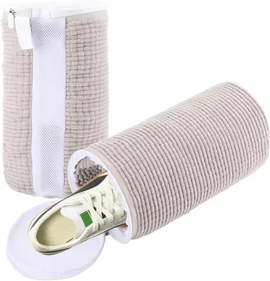 Productafbeelding van Schoenenwaszak - Sneakerreiniger - Schoenen Wassen - Pluizige Vezels - 32.5 cm - Grijs