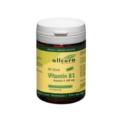 Image de Vitamine B1 100 mg gélules 60 pcs