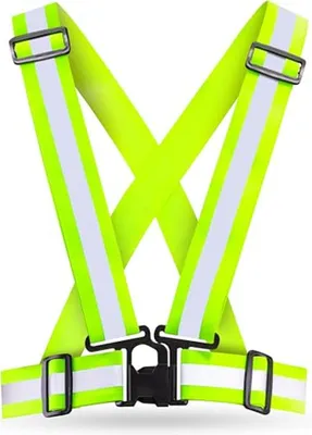 Obrázok produktu pre Reflexná vesta – bezpečnostná vesta – vysoká viditeľnosť – nastaviteľný strih – univerzálna veľkosť – žltá